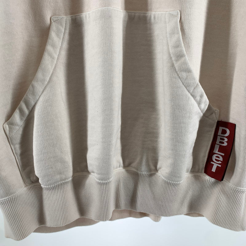 【中古品】【メンズ】 DOUBLET×CONVERSE コンバース 25SS76CS388 ”JACK PURCELL ALLSTAR” EMBROIDERY HOODIE フーディー パーカー WHITE 140-261005-io-13-fuzh サイズ：L カラー：ホワイト 万代Net店