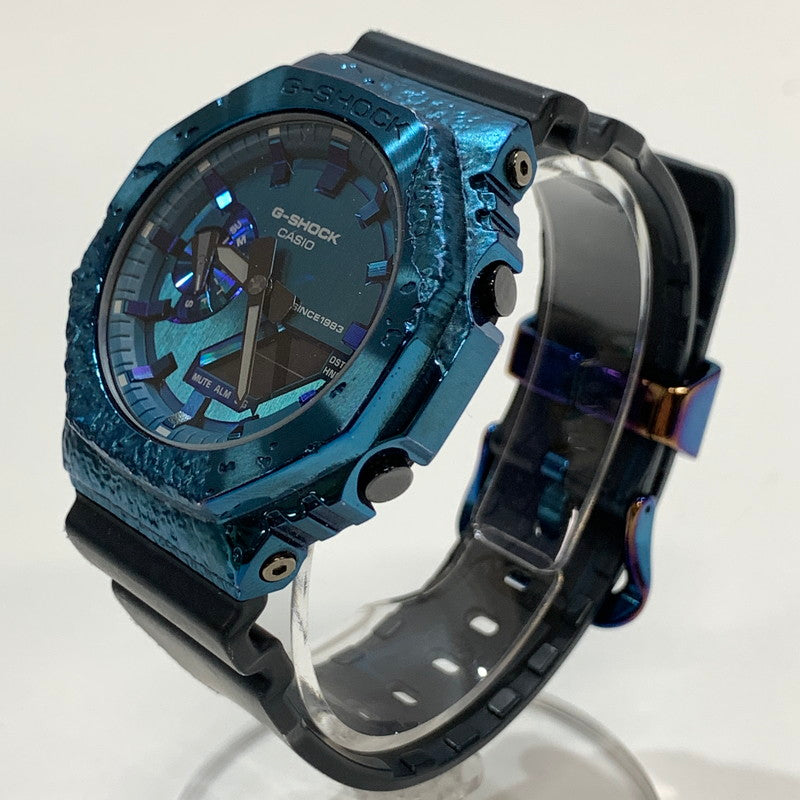 【中古品】【メンズ】 G-SHOCK ジーショック GM-2140GEM 40TH ANNIVERSARY ADVENTURER'S STONE SERIES 時計 腕時計 BLUE 本体のみ 196-261005-io-09-fuzh カラー：ブルー 万代Net店