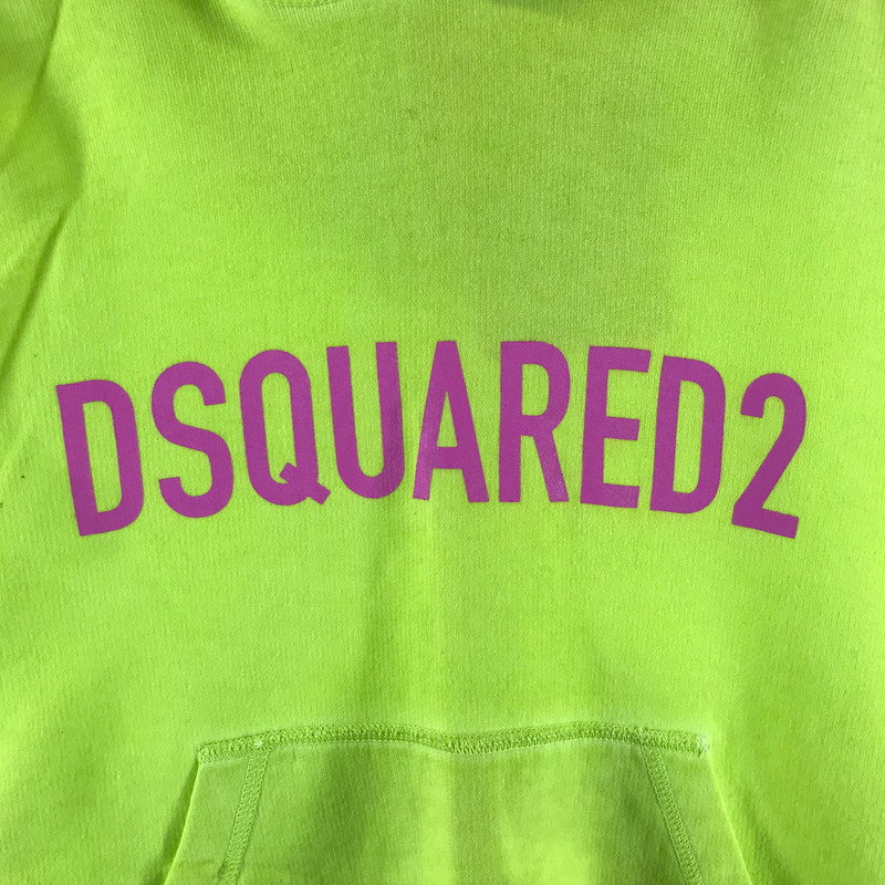 【中古品】【レディース】 DSQUARED2 ディースクエアード パーカー LIMEGREEN E10918045500 ※汚れ・シミ・変色・色落ち・使用感あり 170-261006-io-08-fuzh サイズ：XXS カラー：ライムグリーン 万代Net店