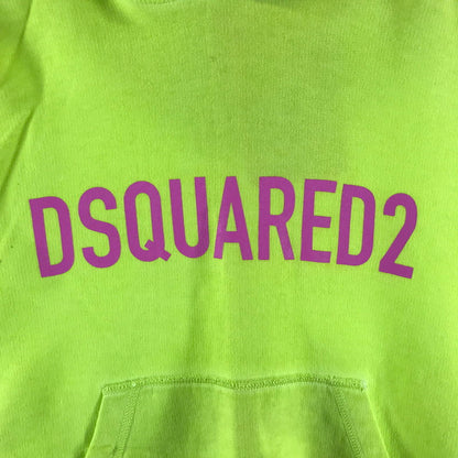 【中古品】【レディース】 DSQUARED2 ディースクエアード パーカー LIMEGREEN E10918045500 ※汚れ・シミ・変色・色落ち・使用感あり 170-261006-io-08-fuzh サイズ：XXS カラー：ライムグリーン 万代Net店