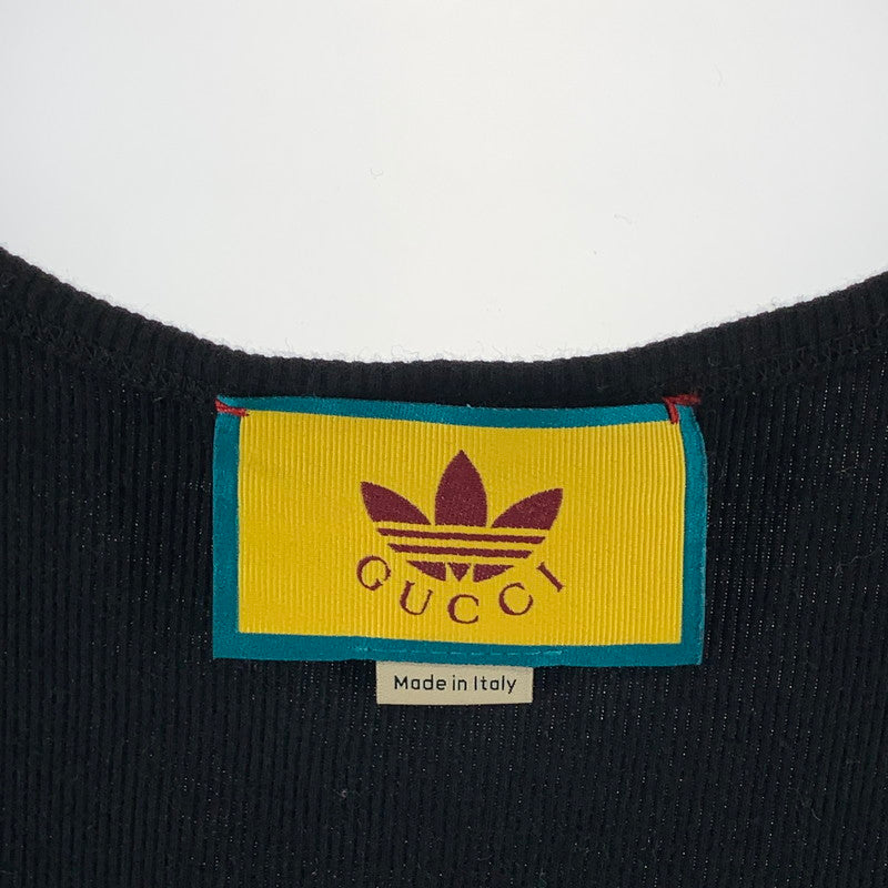 【中古品】【メンズ】 GUCCI グッチ×ADIDAS アディダス タンクトップ トップス ブランド 古着 141-261004-gm-30-fuzh サイズ：L カラー：ブラック 万代Net店