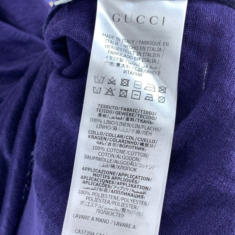 【中古品】【レディース】 GUCCI グッチ 半袖Tシャツ カットソー ブランド 古着 170-261004-gm-28-fuzh サイズ：12 カラー：パープル 万代Net店