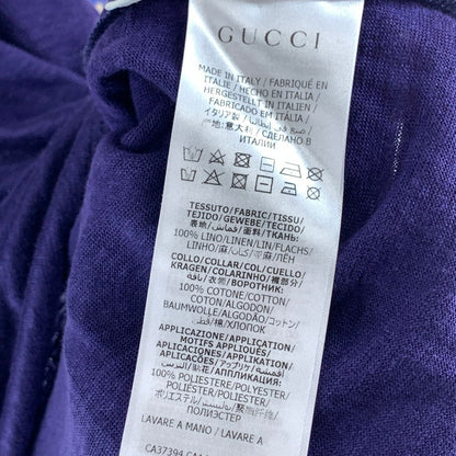 【中古品】【レディース】 GUCCI グッチ 半袖Tシャツ カットソー ブランド 古着 170-261004-gm-28-fuzh サイズ：12 カラー：パープル 万代Net店