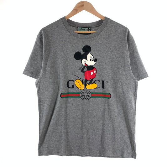 【中古品】【メンズ】 GUCCI グッチ×DISNEY ディズニー 565806 XJB67 半袖Tシャツ カットソー ブランド 古着 141-261004-gm-27-fuzh サイズ：S カラー：グレー 万代Net店