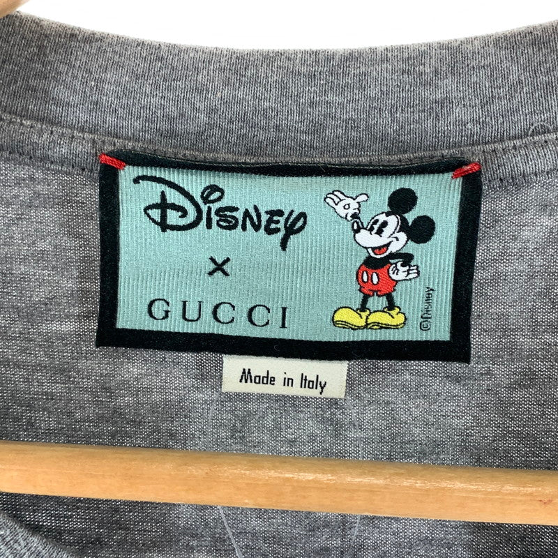【中古品】【メンズ】 GUCCI グッチ×DISNEY ディズニー 565806 XJB67 半袖Tシャツ カットソー ブランド 古着 141-261004-gm-27-fuzh サイズ：S カラー：グレー 万代Net店
