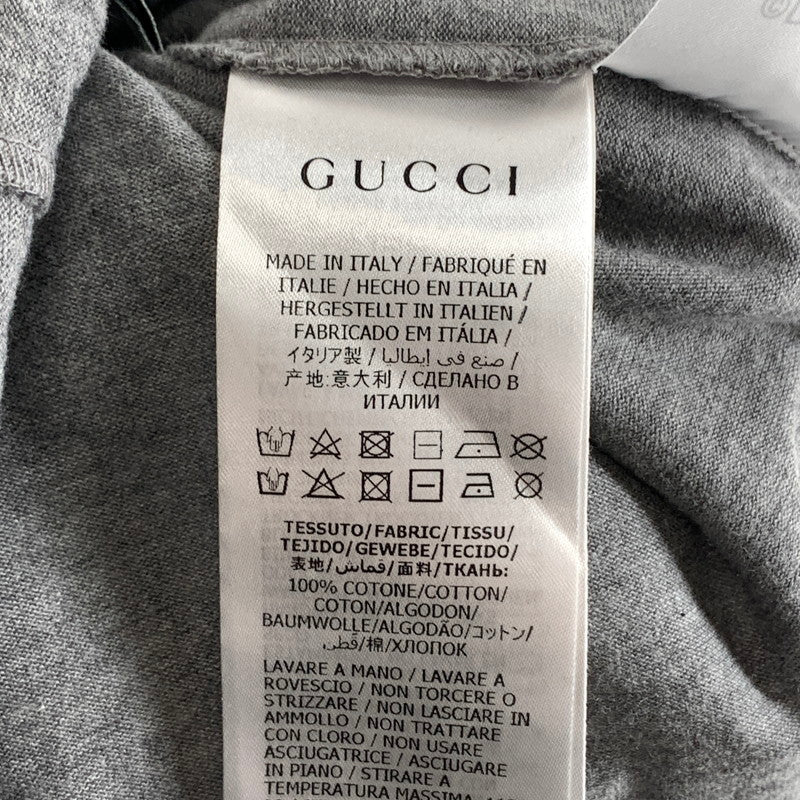 【中古品】【メンズ】 GUCCI グッチ×DISNEY ディズニー 565806 XJB67 半袖Tシャツ カットソー ブランド 古着 141-261004-gm-27-fuzh サイズ：S カラー：グレー 万代Net店