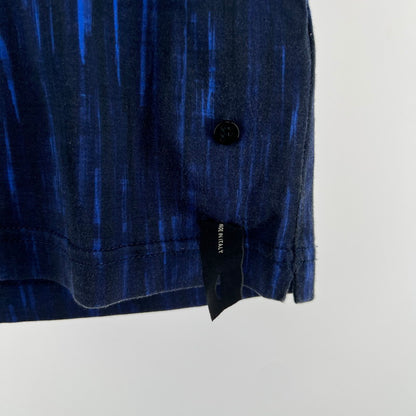 【中古品】【メンズ】 FENDI フェンディ FY0626 A5CA 半袖Tシャツ BLUE.NAVY BLUE.顔 ※べたつきあり 141-261006-io-12-fuzh サイズ：44 カラー：ブルーネイビー 万代Net店