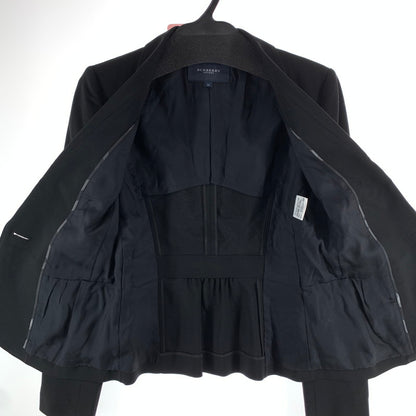 【中古品】【レディース】 BURBERRY LONDON バーバリー ロンドン テーラードジャケット アウター ブランド 古着 170-261004-gm-31-fuzh サイズ：38 カラー：ブラック 万代Net店