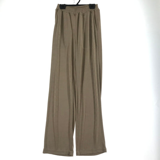 【中古品】【レディース】 SOV. ソブ シャイニーワイドイージーパンツ 長ズボン ズボン パンツ BEIGE 女性 ※白いスレあり 171-261018-io-15-fuzh サイズ：36 カラー：ベージュ 万代Net店