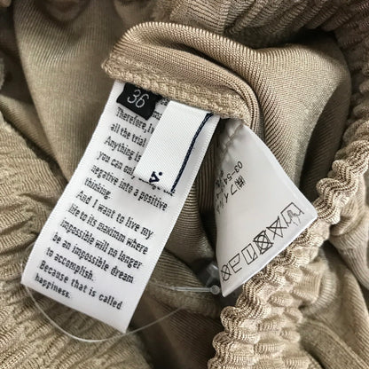 【中古品】【レディース】 SOV. ソブ シャイニーワイドイージーパンツ 長ズボン ズボン パンツ BEIGE 女性 ※白いスレあり 171-261018-io-15-fuzh サイズ：36 カラー：ベージュ 万代Net店