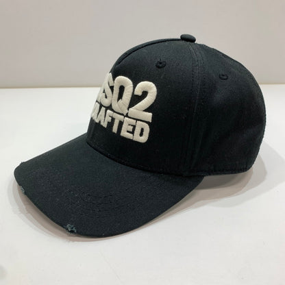 【中古品】【メンズ】 DSQUARED2 ディースクエアード キャップ 帽子 BLACK ※スレ・汚れあり 185-261005-io-05-fuzh サイズ：F カラー：ブラック 万代Net店