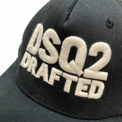 【中古品】【メンズ】 DSQUARED2 ディースクエアード キャップ 帽子 BLACK ※スレ・汚れあり 185-261005-io-05-fuzh サイズ：F カラー：ブラック 万代Net店