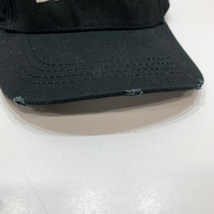 【中古品】【メンズ】 DSQUARED2 ディースクエアード キャップ 帽子 BLACK ※スレ・汚れあり 185-261005-io-05-fuzh サイズ：F カラー：ブラック 万代Net店