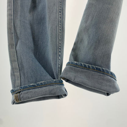 【中古品】【レディース】 UPPER HIGHTS アッパーハイツ 280219 THE STELLA PANTS パンツ デニムパンツ ジーパン ジーンズ BLUE ※汚れあり 171-261005-io-18-fuzh サイズ：24 カラー：ブルー 万代Net店