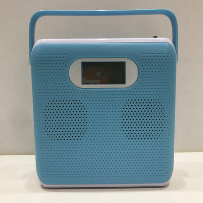 【未使用品】 未使用 オーム電機 ワイド FM対応 ステレオ ポータブル CD ラジオ プレーヤー ブルー RCR-600Z-A Audio Comm 097-261017-mh-19-fuz 万代Net店