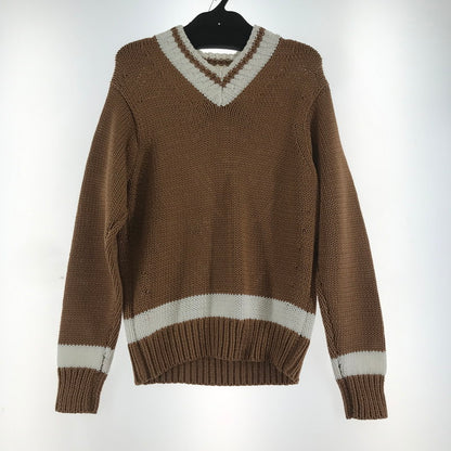 【中古品】【レディース】 TOMORROW LAND トゥモローランド ニット カーディガン BROWN.WHITE 上着 アウター 170-261018-io-14-fuzh サイズ：S カラー：ブラウン.ホワイト 万代Net店