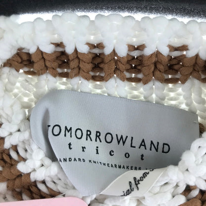 【中古品】【レディース】 TOMORROW LAND トゥモローランド ニット カーディガン BROWN.WHITE 上着 アウター 170-261018-io-14-fuzh サイズ：S カラー：ブラウン.ホワイト 万代Net店