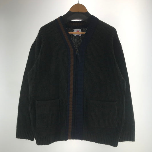 【中古品】【メンズ】 SON OF THE CHEESE サノバチーズ ニットジャケット GREEN.ZIP カーディガン ※使用感あり 140-261006-io-05-fuzh サイズ：L カラー：グリーン 万代Net店