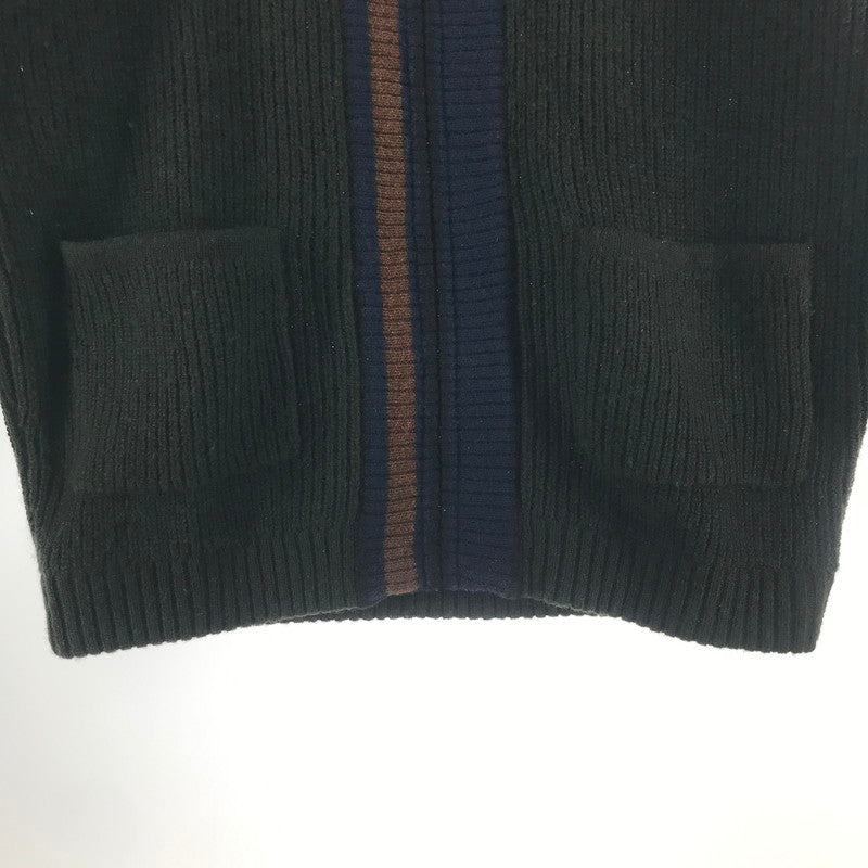 【中古品】【メンズ】 SON OF THE CHEESE サノバチーズ ニットジャケット GREEN.ZIP カーディガン ※使用感あり 140-261006-io-05-fuzh サイズ：L カラー：グリーン 万代Net店