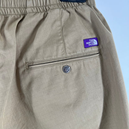 【中古品】【メンズ】 THE NORTH FACE PURPLE LABEL ザ・ノースフェイスパープルレーベル NT5951N RIP STOP SHIRRED パンツ ズボン BEIGE ※汚れあり 155-261006-io-15-fuzh サイズ：S カラー：ベージュ 万代Net店