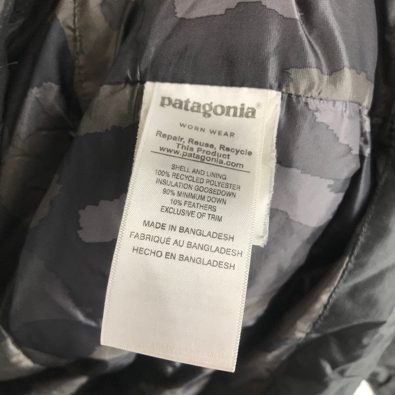 【中古品】【メンズ】 PATAGONIA パタゴニア 84635 DOWN SWEATER HOODY PULLOVER ダウンセーター フーディー プルオーバー ダウンジャケット BLACK ※使用感あり 144-261006-io-01-fuzh サイズ：M カラー：ブラック 万代Net店