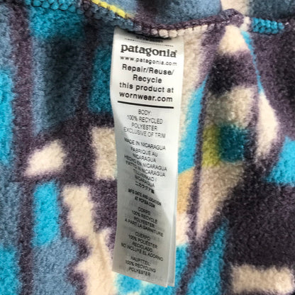 【中古品】【メンズ】 PATAGONIA パタゴニア SYNCHILLA SNAP-T PULLOVER プルオーバー BLUE総柄 ※使用感あり 144-261006-io-06-fuzh サイズ：S カラー：ブルー総柄 万代Net店