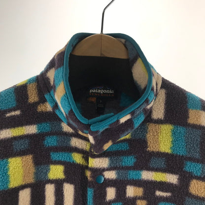 【中古品】【メンズ】 PATAGONIA パタゴニア SYNCHILLA SNAP-T PULLOVER プルオーバー BLUE総柄 ※使用感あり 144-261006-io-06-fuzh サイズ：S カラー：ブルー総柄 万代Net店