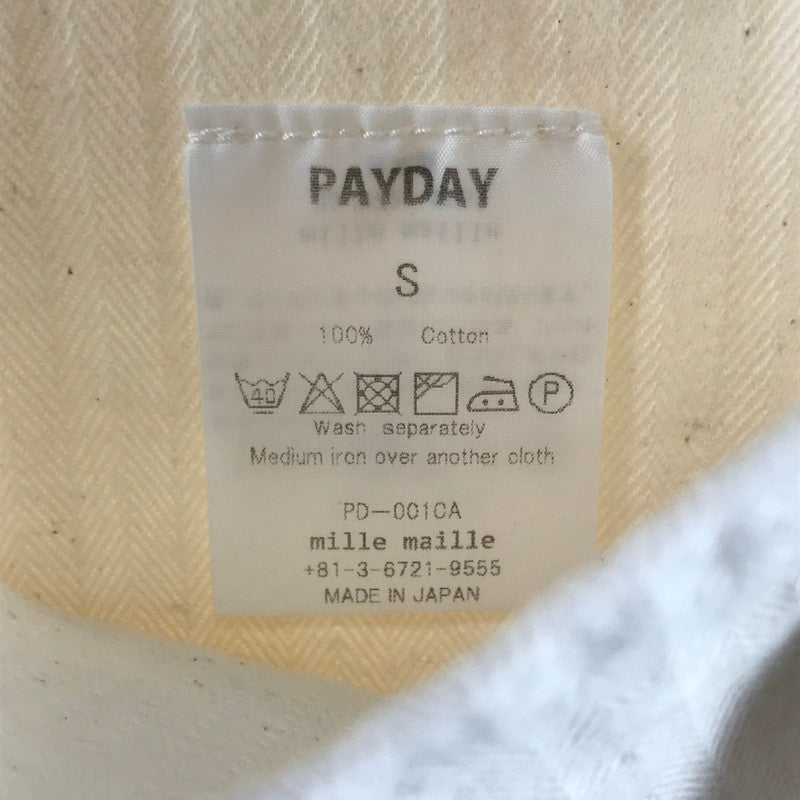 【中古品】【メンズ】 PAYDAY ペイデイ PD001CA カバーオール NATURAL 50年代復刻 ※使用感・シミあり 145-261006-io-04-fuzh サイズ：S カラー：ナチュラル 万代Net店