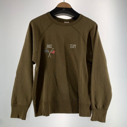 【中古品】【メンズ】 CHAMPION チャンピオン スウェット トレーナー KHAKI ※小さな汚れあり 145-261005-io-11-fuzh サイズ：L カラー：カーキ 万代Net店