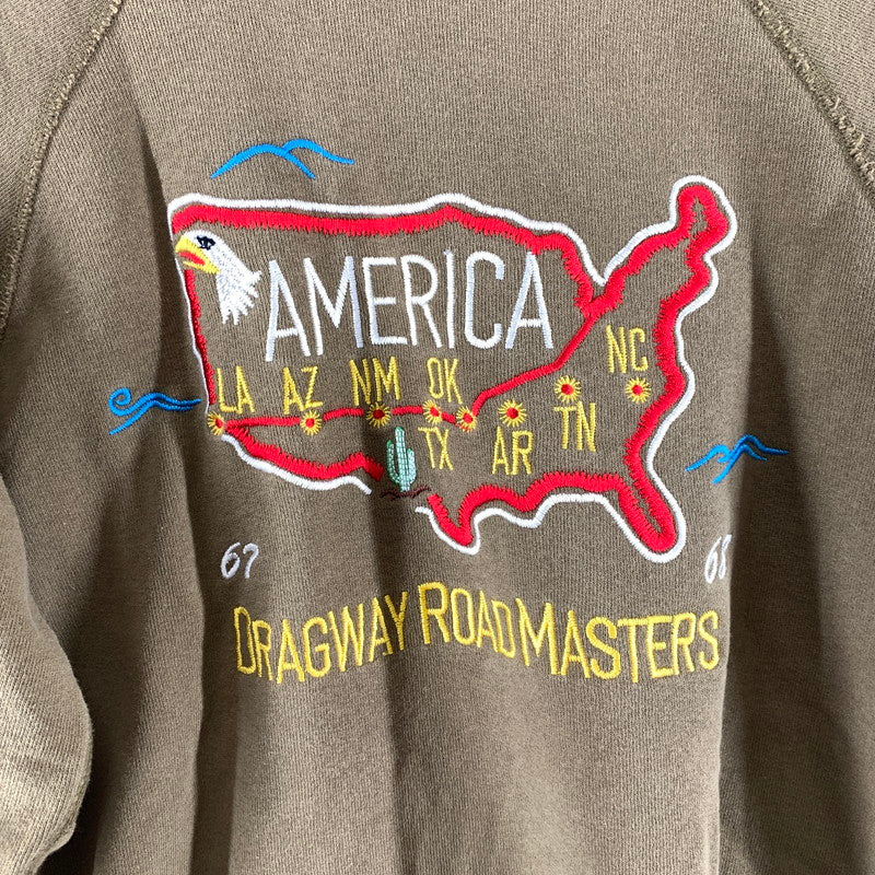 【中古品】【メンズ】 CHAMPION チャンピオン スウェット トレーナー KHAKI ※小さな汚れあり 145-261005-io-11-fuzh サイズ：L カラー：カーキ 万代Net店