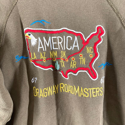 【中古品】【メンズ】 CHAMPION チャンピオン スウェット トレーナー KHAKI ※小さな汚れあり 145-261005-io-11-fuzh サイズ：L カラー：カーキ 万代Net店