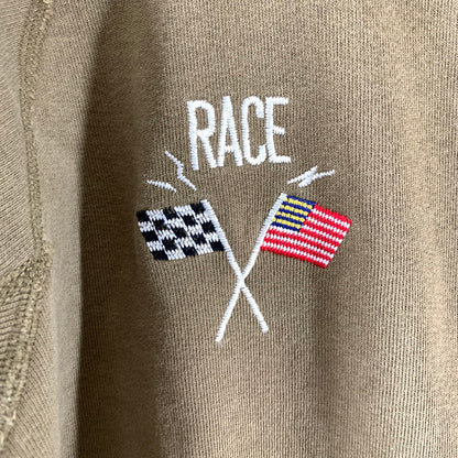 【中古品】【メンズ】 CHAMPION チャンピオン スウェット トレーナー KHAKI ※小さな汚れあり 145-261005-io-11-fuzh サイズ：L カラー：カーキ 万代Net店