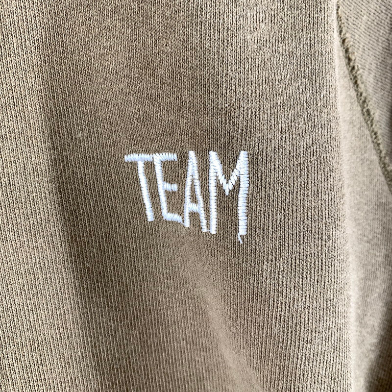【中古品】【メンズ】 CHAMPION チャンピオン スウェット トレーナー KHAKI ※小さな汚れあり 145-261005-io-11-fuzh サイズ：L カラー：カーキ 万代Net店