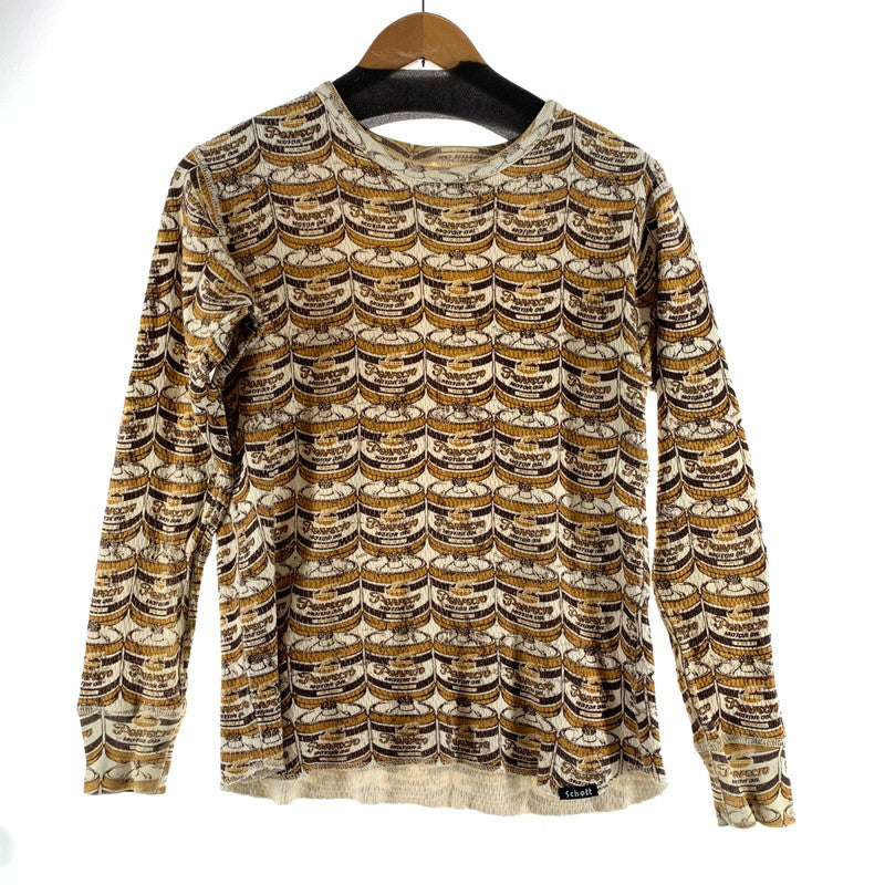 【中古品】【メンズ】 SCHOTT ショット サーマルTシャツ ロンT 長袖 ※ほつれあり 145-261005-io-10-fuzh サイズ：M カラー：総柄 万代Net店