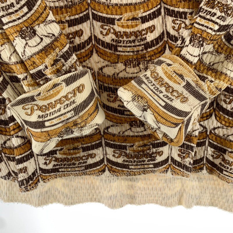 【中古品】【メンズ】 SCHOTT ショット サーマルTシャツ ロンT 長袖 ※ほつれあり 145-261005-io-10-fuzh サイズ：M カラー：総柄 万代Net店