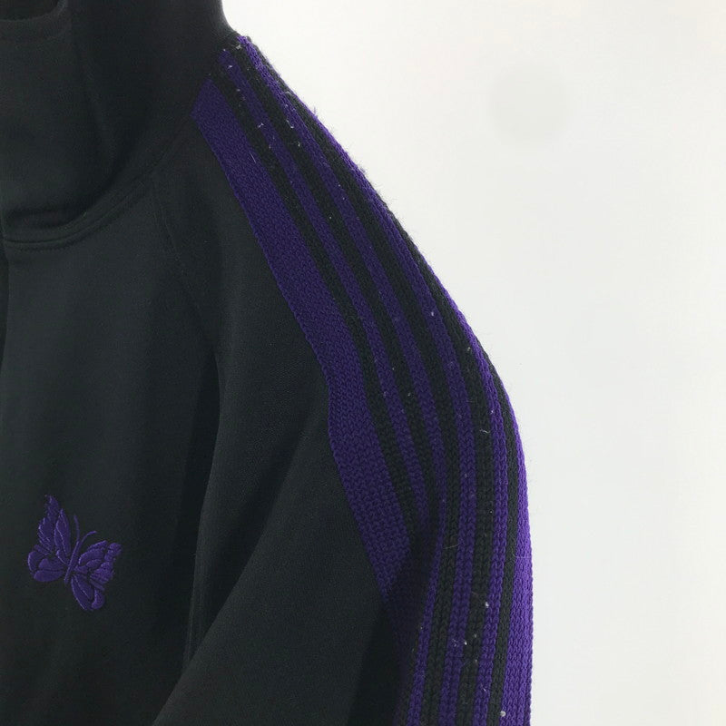 【中古品】【メンズ】 NEEDLES ニードルス DI170 トラックジャケット ジャージ 長袖 トップス ジャケット 古着 140-261005-mh-04-fuzh サイズ：S カラー：ブラック パープル 万代Net店