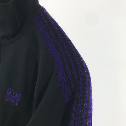 【中古品】【メンズ】 NEEDLES ニードルス DI170 トラックジャケット ジャージ 長袖 トップス ジャケット 古着 140-261005-mh-04-fuzh サイズ：S カラー：ブラック パープル 万代Net店
