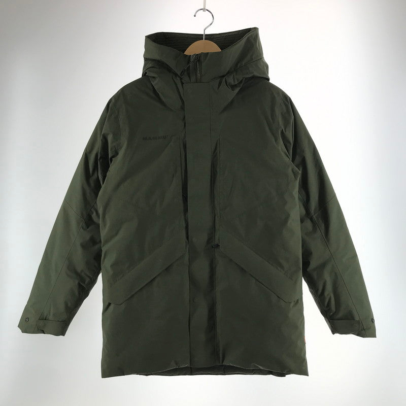 【中古品】【メンズ】 MAMMUT マムート 1010-2913 FLOEBERG HS THERMO HOODED COAT フーディ コート ジャケット アウター 古着 144-261005-mh-02-fuzh サイズ：M カラー：カーキ 万代Net店
