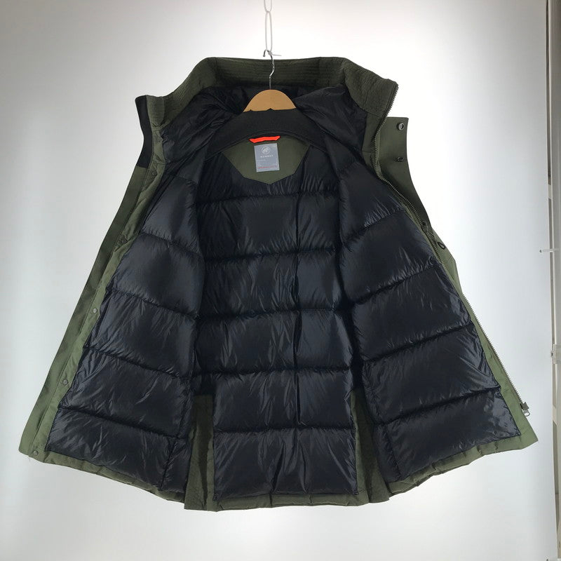【中古品】【メンズ】 MAMMUT マムート 1010-2913 FLOEBERG HS THERMO HOODED COAT フーディ コート ジャケット アウター 古着 144-261005-mh-02-fuzh サイズ：M カラー：カーキ 万代Net店