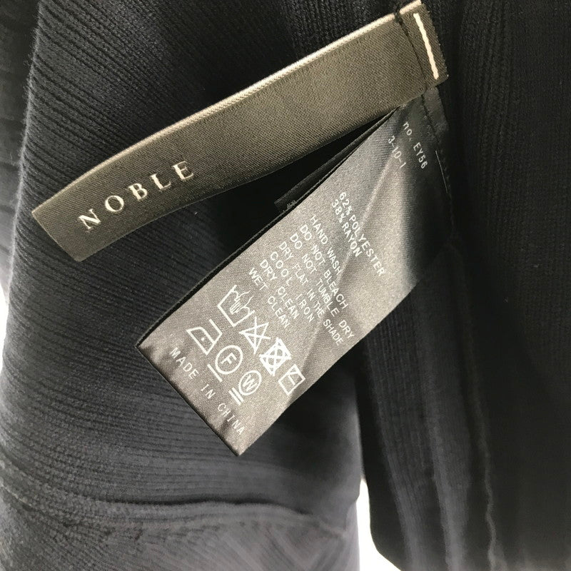 【中古品】【レディース】 NOBEL ノーベル ワンピース ワンピ NAVY ノースリーブ 女性用 上品 ニットワンピ ※首元にスレあり 170-261018-io-10-fuzh サイズ：不明 カラー：ネイビー 万代Net店
