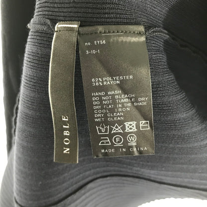 【中古品】【レディース】 NOBEL ノーベル ワンピース ワンピ NAVY ノースリーブ 女性用 上品 ニットワンピ ※首元にスレあり 170-261018-io-10-fuzh サイズ：不明 カラー：ネイビー 万代Net店