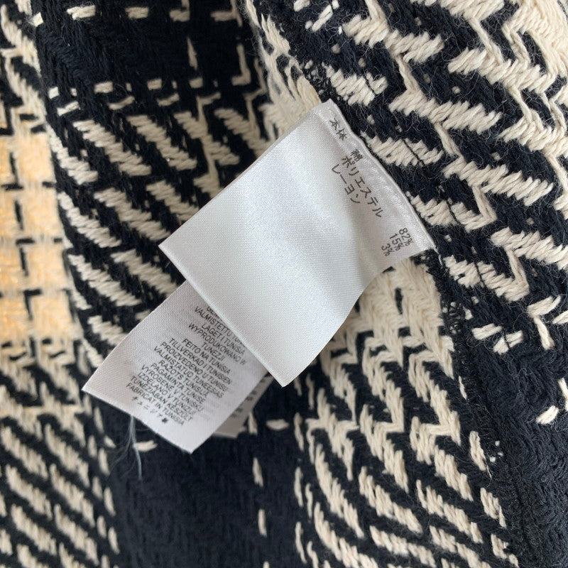 【中古品】【メンズ】 WAX LONDON ワックスロンドン COTTON SHIRT JACKET コットン シャツ ジャケット アウター 古着 141-261007-mh-04-fuzh サイズ：S カラー：ブラック・ホワイト 万代Net店