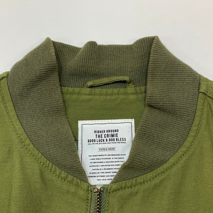 【中古品】【メンズ】 THE CRIMIE クライミー 03-6434-0551 MILITARY BLOUSON ミリタリー ブルゾン アウター ジャケット コート 古着 142-261007-mh-06-fuzh サイズ：M カラー：カーキ 万代Net店