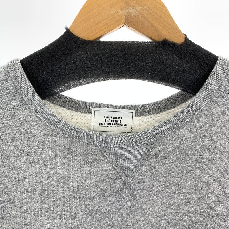 【中古品】【メンズ】 THE CRIMIE クライミー 長袖 スウェットシャツ 142-261020-vt-90-fuzh サイズ：M カラー：グレー 万代Net店