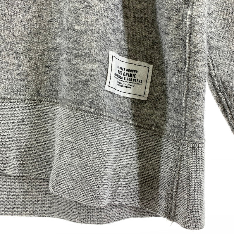 【中古品】【メンズ】 THE CRIMIE クライミー 長袖 スウェットシャツ 142-261020-vt-90-fuzh サイズ：M カラー：グレー 万代Net店
