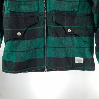 【中古品】【メンズ】 THE CRIMIE クライミー CR1-02L5-JK36 WILL CHECK BOA HOODIE ウィル チェック ボア フーディー 142-261009-ny-09-fuzh サイズ：S カラー：グリーン ブラック 万代Net店