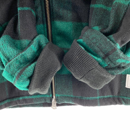 【中古品】【メンズ】 THE CRIMIE クライミー CR1-02L5-JK36 WILL CHECK BOA HOODIE ウィル チェック ボア フーディー 142-261009-ny-09-fuzh サイズ：S カラー：グリーン ブラック 万代Net店