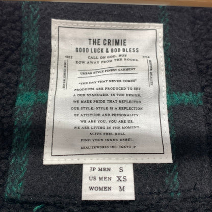 【中古品】【メンズ】 THE CRIMIE クライミー CR1-02L5-JK36 WILL CHECK BOA HOODIE ウィル チェック ボア フーディー 142-261009-ny-09-fuzh サイズ：S カラー：グリーン ブラック 万代Net店