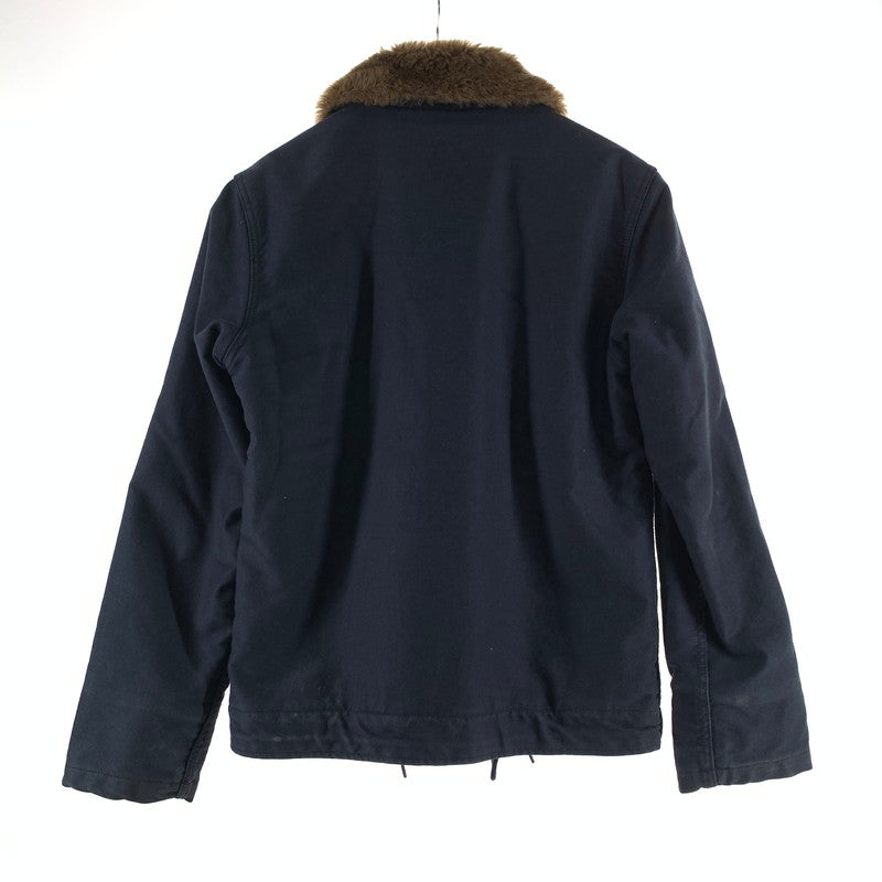 【中古品】【メンズ】 ALPHA INDUSTRIES アルファインダストリーズ 20521-304 N-1 デッキジャケット NAVY/SIZE:S 145-261009-ny-06-fuzh サイズ：S カラー：ネイビー 万代Net店