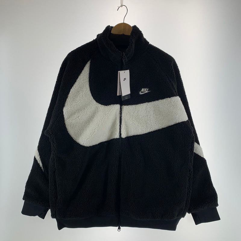 【中古品】【メンズ】 NIKE ナイキ リバーシブル ボア ジャケット コート アウター 古着 148-261007-mh-03-fuzh サイズ：2XL カラー：ブラック 万代Net店